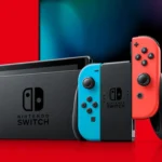 Nintendo Switch và màn hình TV, minh họa hệ thống theo dõi thời gian chơi game hiện hành.