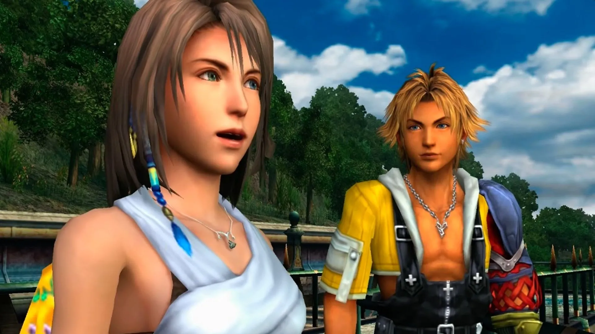 Nụ cười đầy ẩn ý của Tidus trong cảnh phim đáng nhớ của Final Fantasy X
