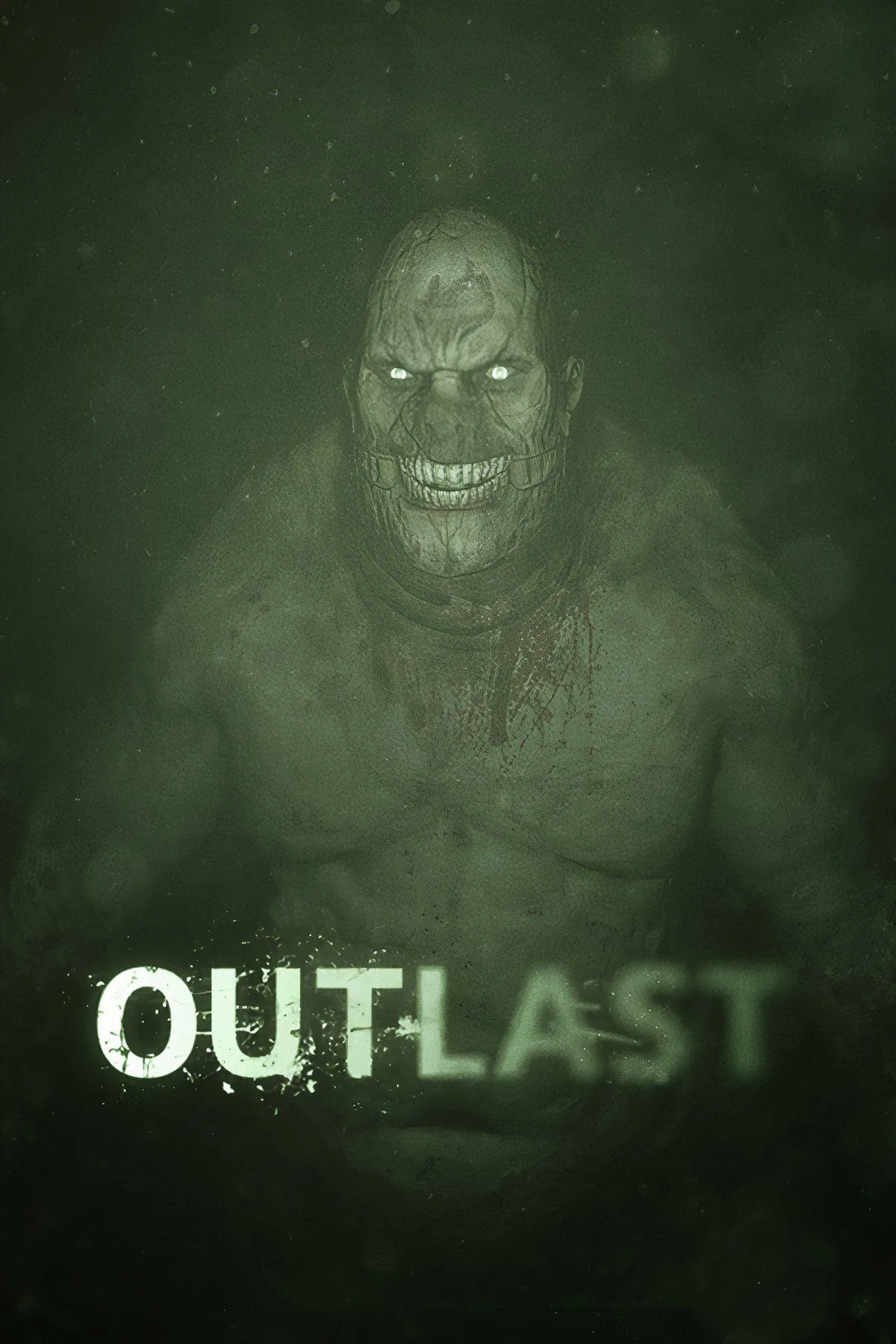 Outlast - Nhân vật Miles Upshur với camera nhìn đêm, lẩn trốn trong bóng tối của trại tâm thần Mount Massive.