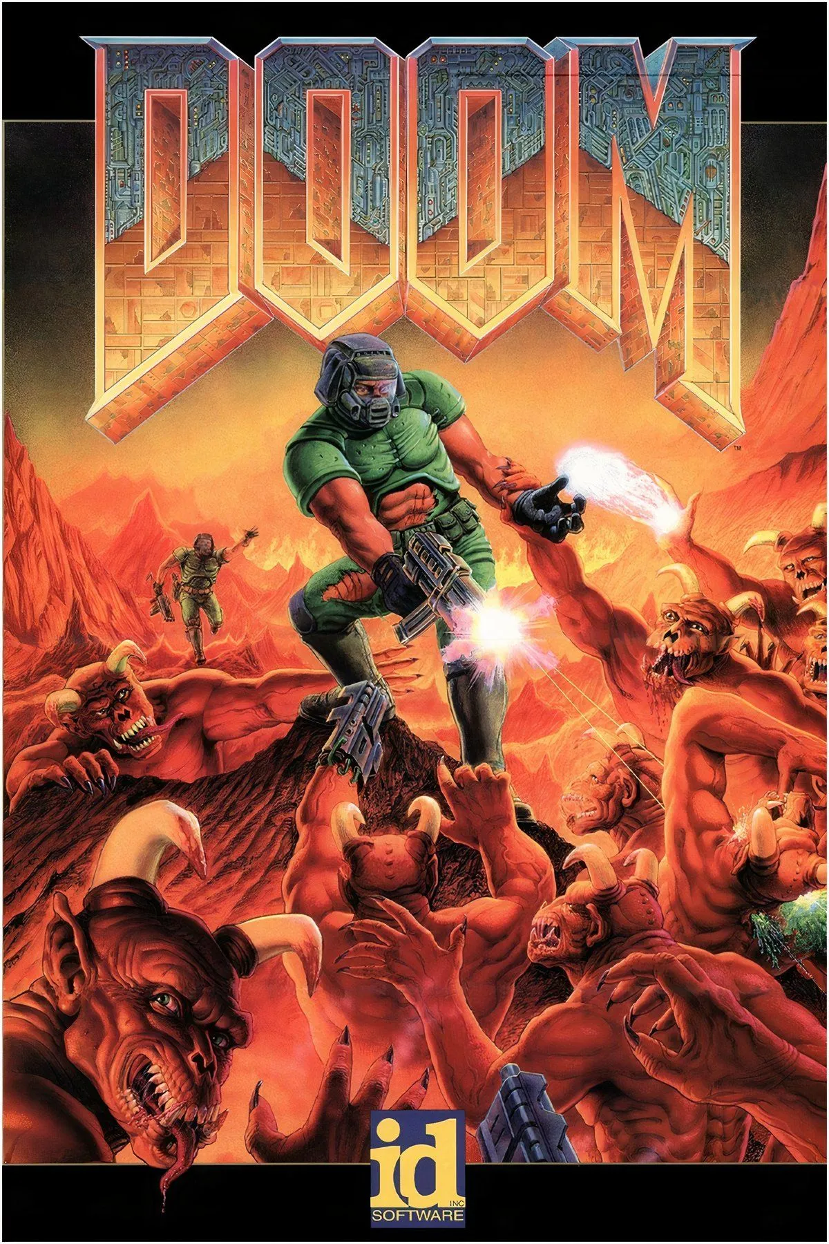 Phiên bản hộp dài (Long Box) của game Doom trên PlayStation 1