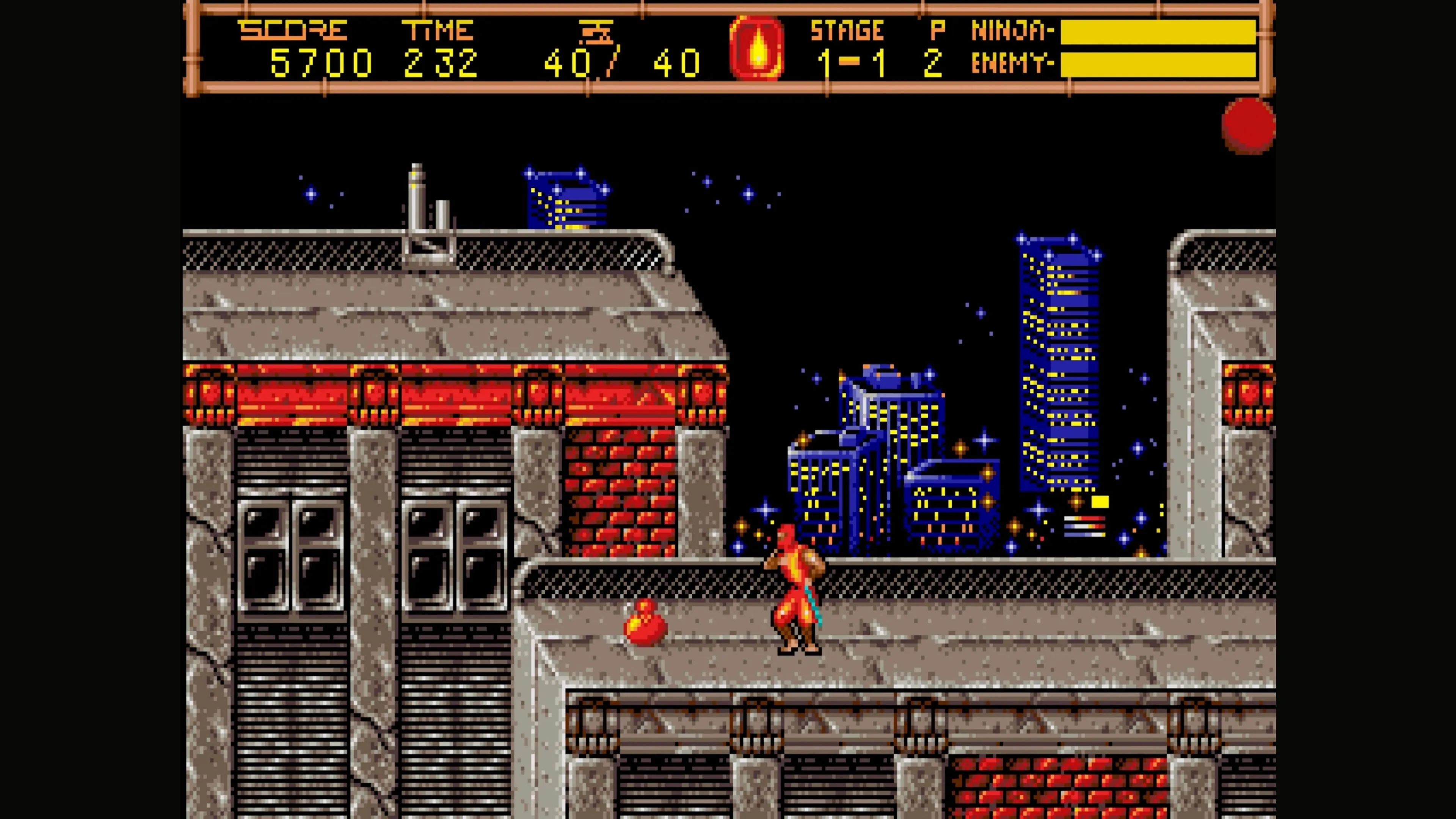 Ryu Hayabusa đối mặt với kẻ thù trong một hang động băng giá trong Ninja Gaiden II.