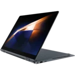 Samsung Galaxy Book 4 Pro 360 ở chế độ gập đứng, nổi bật màn hình cảm ứng 16 inch