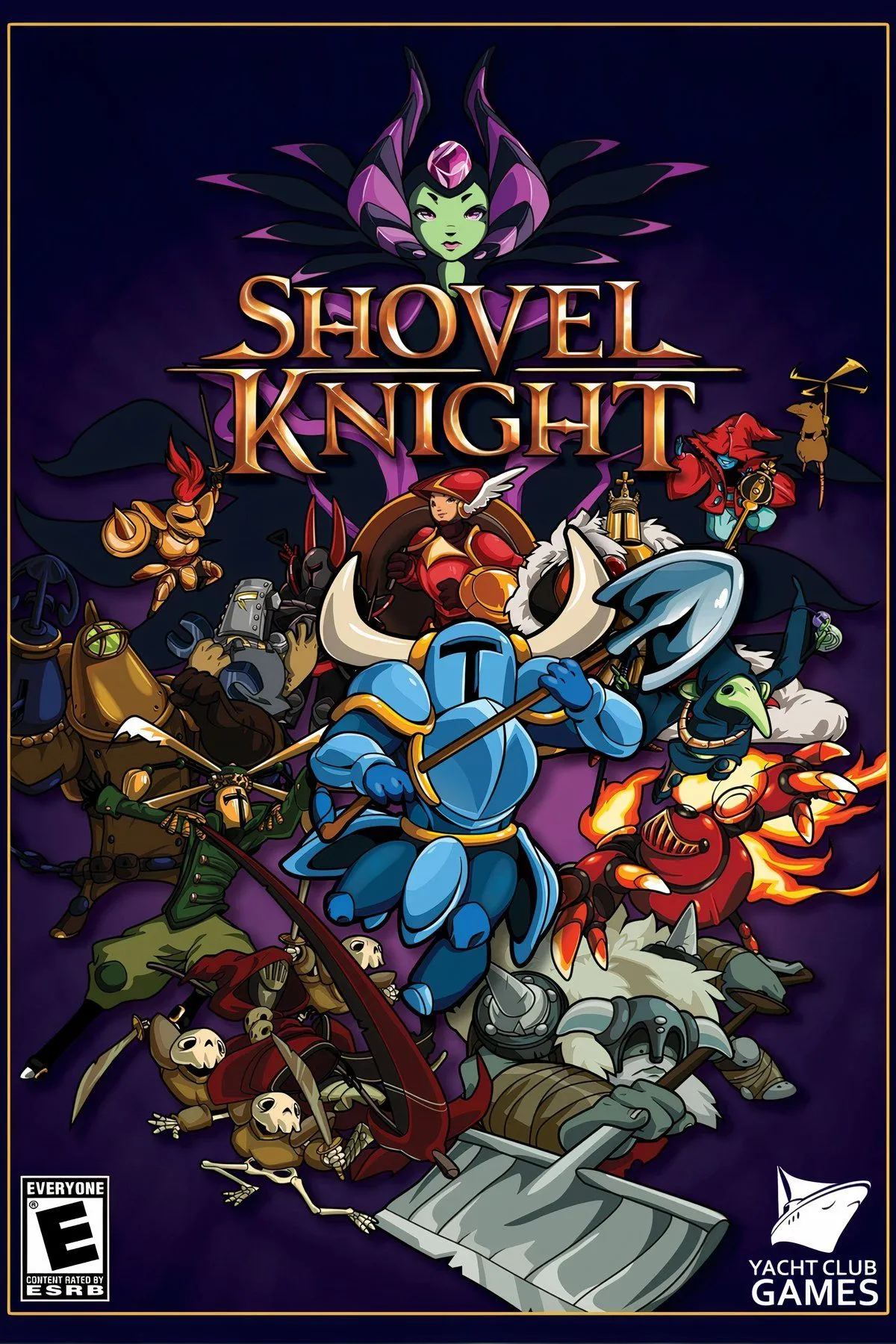 Shovel Knight sử dụng xẻng để chiến đấu trong thế giới pixel 8-bit cổ điển