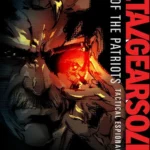 Solid Snake trong Metal Gear Solid 4 ngắm bắn với khẩu súng lục trên chiến trường, thể hiện hành động lén lút và căng thẳng.