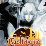 Soma Cruz đối mặt với sinh vật bí ẩn trong Castlevania: Aria of Sorrow, thể hiện đồ họa pixel art đặc trưng của gameboy Advance.