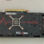 Tấm backplate nhựa của card đồ họa AMD Radeon 7600 Pulse OC