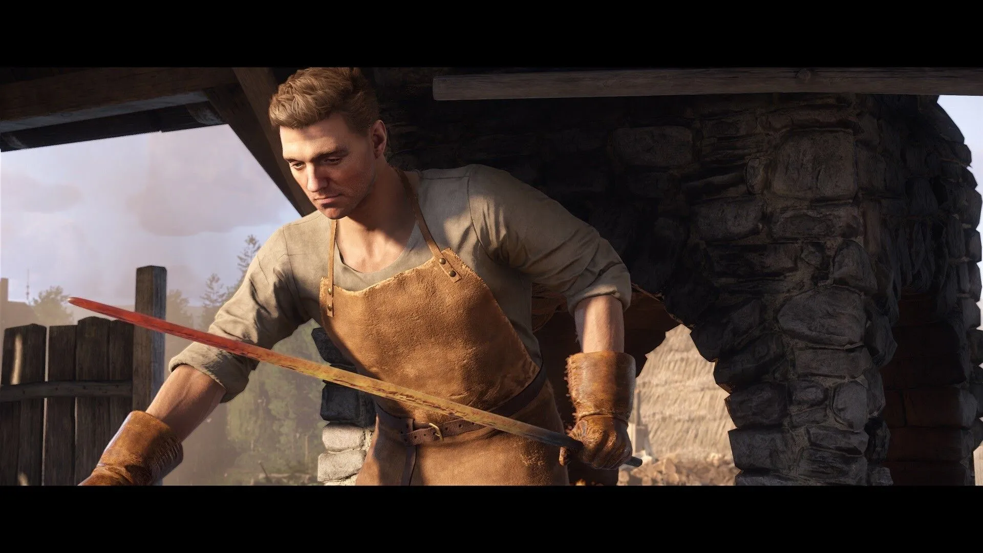 Thành phố sôi động với người dân và công trình kiến trúc cổ kính trong Kingdom Come Deliverance II