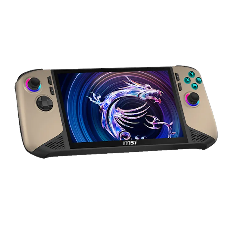 Thiết bị chơi game cầm tay MSI Claw 8 AI+ với màn hình lớn và chip Intel Core Ultra mạnh mẽ