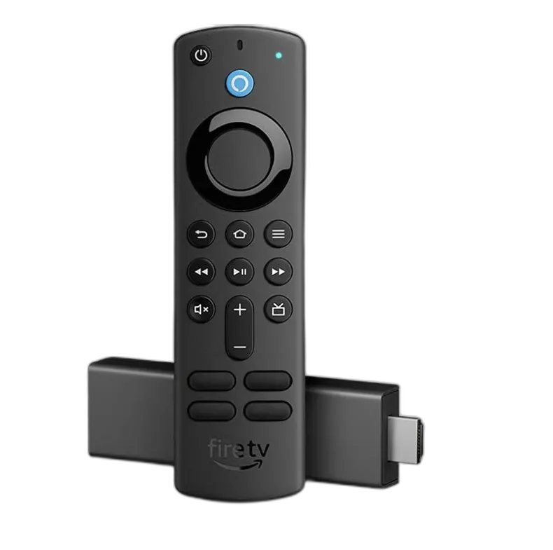 Thiết bị Fire TV Stick 4K và điều khiển từ xa, mang cả thế giới giải trí đến gia đình