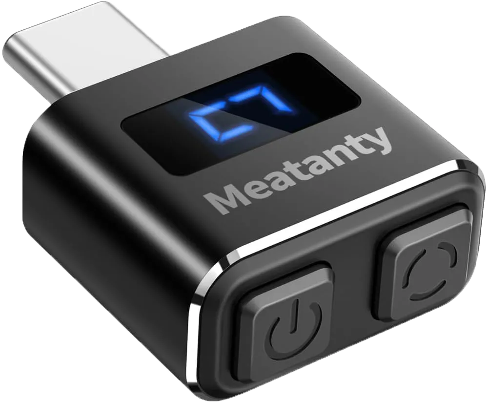 Thiết bị giả lập di chuyển chuột Meatanty kim loại nhỏ gọn, kết nối qua USB-C.