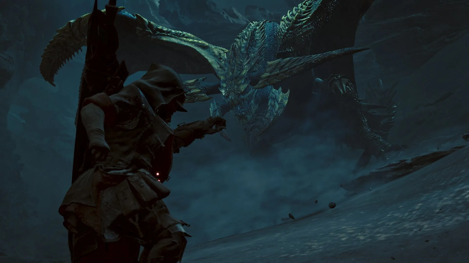 Thiết kế nhân vật thợ săn với trang bị chi tiết trong Monster Hunter Wilds