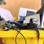 Thùng rác điện tử biểu tượng của việc tái chế linh kiện PC
