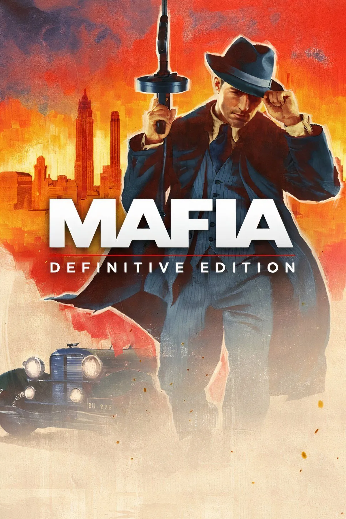Tommy Angelo lái xe trong Mafia: Definitive Edition, tái hiện thế giới Lost Heaven chân thực và sống động hơn.