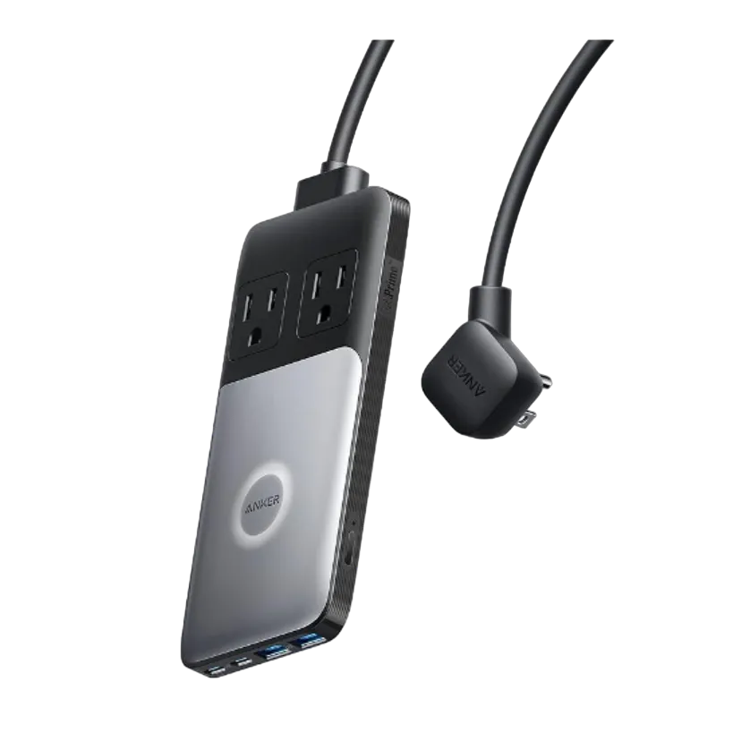 Trạm sạc Anker 727 với thiết kế gọn gàng và các cổng kết nối