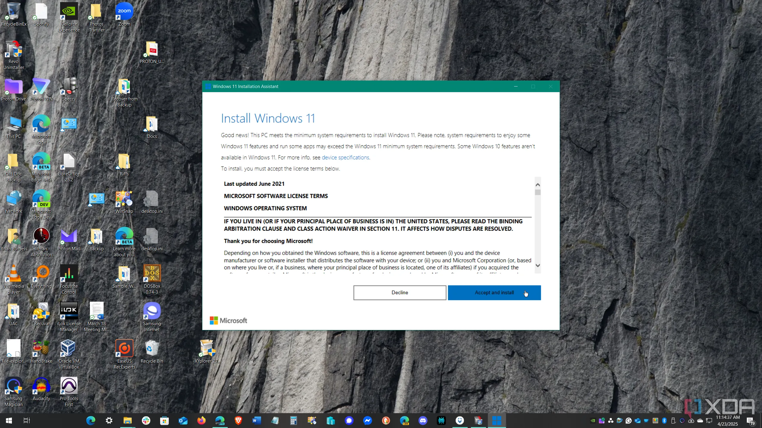 Trợ lý cài đặt Windows 11 bắt đầu quá trình nâng cấp từ Windows 10
