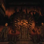 Wuchang: Fallen Feathers - Cảnh chiến đấu với quái vật khổng lồ trong một khu rừng cháy